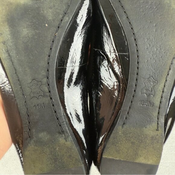Tory Burch Caroline Black Patent Leather Ballet Flat US 11 - Picture 12 of 12